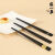 张小泉筷子合金食品级家庭厨房餐具防滑防霉耐高温筷 5双 平步青云合金筷装