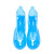 阿力牛 AZF86 PVC注塑一体成型防雨鞋套 加厚耐磨雨鞋套 蓝色中筒 2XL(42-43码） 