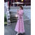 科田加绒加厚新中式国风连衣裙高级感粉色盘扣外套两件套秋冬套装裙子 米白色 套装 M