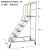装卸车仓库移动平台梯楼梯登高车梯超市货梯子理货梯车取货凳定制 圆管1.3米