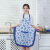 围裙定制LOGO印字工作服宣传家用厨房女男礼品图案广告围裙 蓝色（2条）