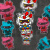 蔻均缕Hello Kitty卡通可爱贴纸COS高达扎古汽车拉花装饰反光个性贴KT猫 梅红色9X7cm小号
