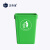 正奇谊 塑料垃圾桶 户外分类垃圾箱 商用厨房学校环卫垃圾桶 绿色100L加厚无盖	