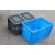 塑料筐大周转箱长方形胶框灰色物流箱子储物盒收纳盒子胶箱框子框 EU300*200*120加强底 灰色