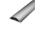 海斯迪克 HK-415 铝合金线槽 金属防踩线槽 半弧形地板地面穿线用 金属线槽 铝合金线槽 长度1米（12号）