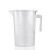 刻度塑料量杯烘焙厨房毫升测量杯牛奶豆浆机计量杯带盖奶茶店 500ml