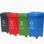 环卫带轮垃圾桶商用大容量小区物业带盖户外100L120升240L特大号 带轮120L绿色厨余