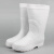 EVA泡沫雨靴夏季男女高筒防水鞋男女水靴厨房防滑耐油靴 高度30cm左右白色(牛筋底-加绒 36