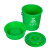 金诗洛 厨房手提垃圾桶带盖 绿色10L圆桶+盖+滤网 厨余垃圾 农村小区分类餐厨干湿分离桶 KT-354