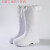 白色靴耐用高筒加棉靴雨鞋耐油耐酸工厂厨房保暖雨靴EVA胶 白色高帮EVA(加棉) 43