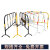 铁马护栏镀锌管临时施工围栏市政隔离路栏道路移动安全防护栏围挡 3斤红白1.5*1米