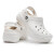 CROCS女鞋 夏季新款时尚运动拖鞋 户外男透气洞洞鞋舒适加绒保暖 白色 34-35/220mm