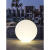 花乐集发光球灯白色圆球灯草坪球形灯户外灯防水发光灯球落地景观氛围灯 12cm七彩充电款