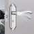 海斯迪克 HKC-564 卫浴门锁厕所不锈钢执手锁单舌无钥匙 F款边距35