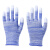 PU尼龙涂掌手套 涂胶涂层劳保手套 防护手套 耐磨防滑透气男女工 蓝色涂指手套(36双) L