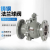 上海沪工铸钢碳钢涡轮手柄法兰球阀Q341F-10/16C压缩空气燃气氮气 中型手柄 DN100