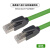 6A双屏蔽通讯高柔超六类变频器网线 【超六类8芯高柔】-双屏蔽绿色 0.3m