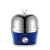 meyou煮蛋器双层不锈钢家用小型自动电多功能宿舍早餐机蒸蛋器鸡蛋羹 蓝色-单层 英标(220-240V)