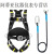 高空作业安全带五点式双挂钩安全绳套装国标全身式保险带绳 GM8088单小钩18米