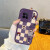 酷派德适用VIVOX100手机壳腕带格子白雪公主X90新款X80Pro镜头全包VIVOXNOTE保护套卡通Pro+感女S软 紫色-PN95紫格子白雪公主+腕带 vivo X90