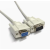 订制特殊DB9针串口线 针对孔RS232连接线 公对母 COM数据线 白色 20m