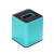 赫拓酒店杂件蓝色纸巾盒洗漱用品耗品盒双格茶叶盒 高款正方形纸巾盒