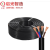启光电缆（QG）护套软电缆RVV 300/500V 4芯0.3-6平方电缆100米 3C 300/500V 4X1.5 护套为黑色PVC