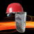 铝箔头罩防1000度热耐高温面罩隔热面罩炉前工炼钢冶金面屏 ABS安全帽加透明屏面罩