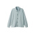 无印良品（MUJI）男式 双层编织 衬衫式开衫 外套 AB1MGA4S 浅蓝色 M(170/92A)