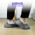 一次性无纺布鞋套室内加厚耐用耐磨防尘防水防滑专用脚套 灰色特特厚款(500g)2000只装 均码