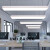 简约现代长条型形LED办公室圆角吊灯造型灯长方形吊线灯吸顶灯写 黑色150*20cm*68W 其他