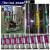 环保箭头牌标识工厂膜化工流向色环贴纸介质消防反光管道指示标志 10张 回水 4x20cm