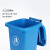 30L50L垃圾分类垃圾桶带盖家用商用四色户外垃圾箱厨余可回收物4不含税运 30L加厚桶其他垃圾-灰带轮 +