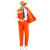 三茂冬季环卫反光马甲加棉背心户外园林工作服灰色反光条橘色套装