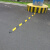 橡胶减速带微型减速带车位分割线道路自行车减速板2公分 斜纹点状1000*100*20mm带膨胀螺