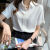 榆飒高档品牌女装专柜时尚气质港风白色雪纺衬衫女职业韩版洋气2024夏 Q12白色 S
