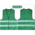 反光安全背心交通反光衣背带马甲环卫工作服夜间工地施工绿色印字 绿布灰条