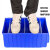 分隔式塑料零件盒螺丝盒工具收纳盒物料盒汽车零件箱分格盒元件盒 中号600*235*90