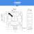 15CM轴流风机 15050 220V 38W FP-108EX-S1-B 双滚珠轴承散热风扇 风扇开关线