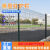 九江桃型柱护栏围墙小区别墅围栏机场防护隔离网高速公路护栏 门单开2X1.5米