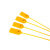 飞尔（FLYER）一次性标签扎带 物流封签扣 塑料封条 黄色 22×600mm 100条/包