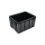 防静电周转箱黑色塑胶箱电子元件箱导电胶框可配盖塑料箱 新18号860620450mm