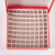纸质冷冻盒81格 翻盖冻存盒 连盖81孔纸盒防水 放1.8ml/2ml管 纸质/塑料中片 塑料中片红色