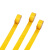 钢米 无尘车间工厂警示胶带PVC彩色耐磨33M标识地板胶带斑马线 黄色 48mm宽*长33米 5卷装