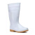 邦能之星白色雨鞋高筒耐油耐酸碱白色水鞋 白色 39