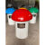 学校幼儿园大号蘑菇垃圾桶户外可爱卡通垃圾桶玻璃钢垃圾桶 新款蘑菇绿色不包邮