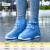 耀王 加厚耐磨防水鞋套女TPE雨鞋套雨天防护加厚雨靴 蓝色 40-42码 