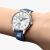 积家（Jaeger）瑞士手表 约会系列镶钻日夜显示自动机械女士腕表【520送女友】 Q3448410蓝皮钢壳白盘34mm