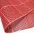 定制PVC防滑地垫镂空防水卫生间游泳池服务区地毯耐磨蜂窝形垫网六角 垫网红色 定制