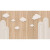 妙林电视背景墙格栅装饰　3D几何奶油清新风拱门木纹格栅墙纸客厅电视 意式纺织布/平方(整张)